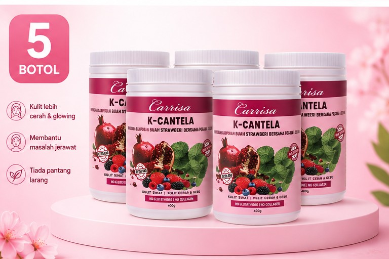 Pakej 5 botol Carrisa K-Cantela 400g